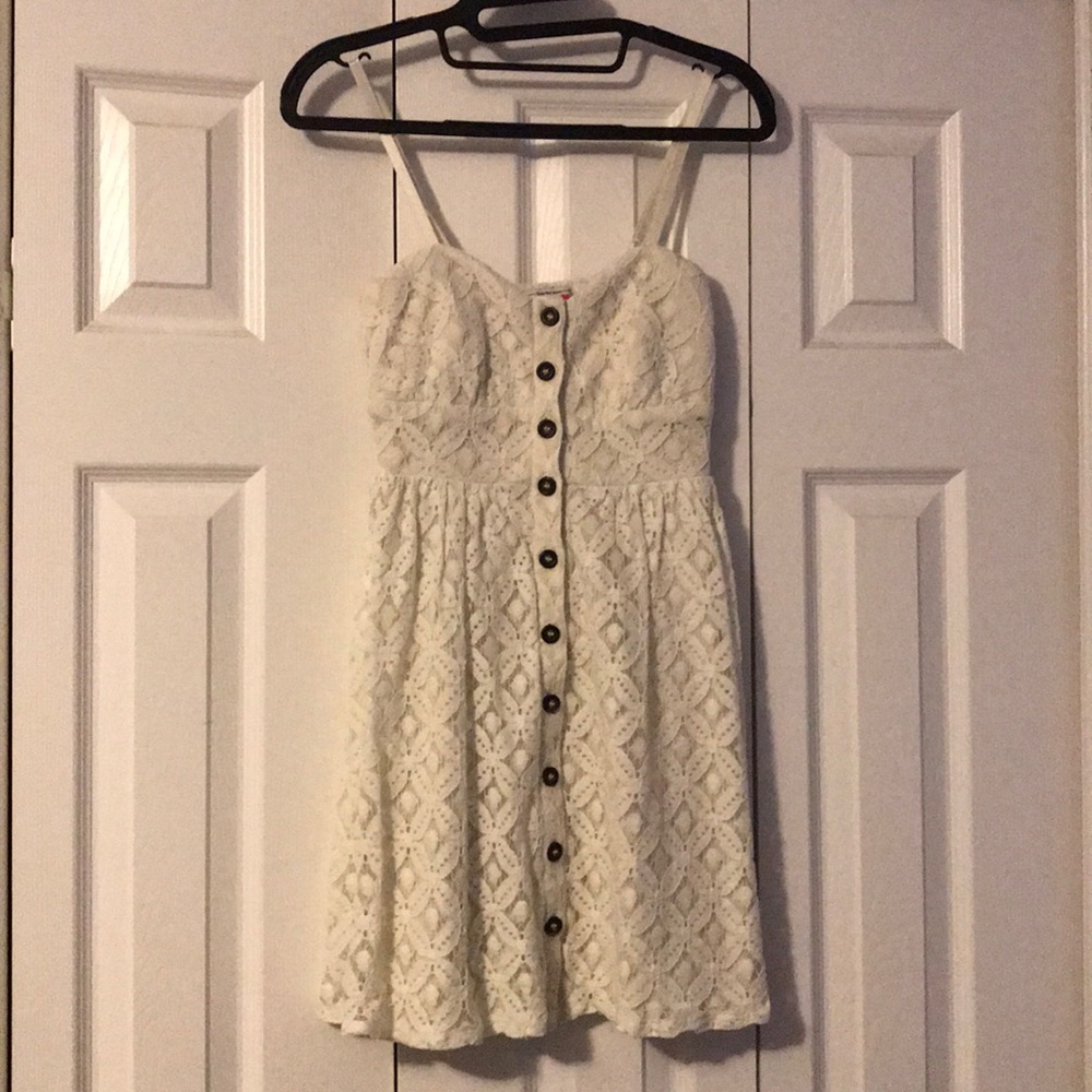 Spaghetti Strap Button Up Dress